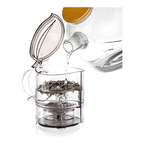  Tealyra - leafTEA MAKER - 18.5-ounce - Loose Tea Teapot With Removable Infuser - Best Tea Maker For Perfect Cup of Leaf Tea - Bottom Dispensing - Dripping Free Guarantee - 550ml