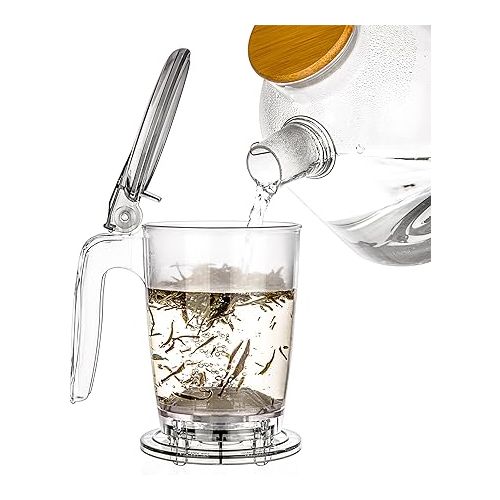  Tealyra - rapidTEA MAKER - 16-ounce - Loose Tea Teapot Infuser - Best Tea Maker Makes a Perfect Cup of Leaf Tea - Bottom Dispensing Teapot - Dripping Free Guarantee - 500ml