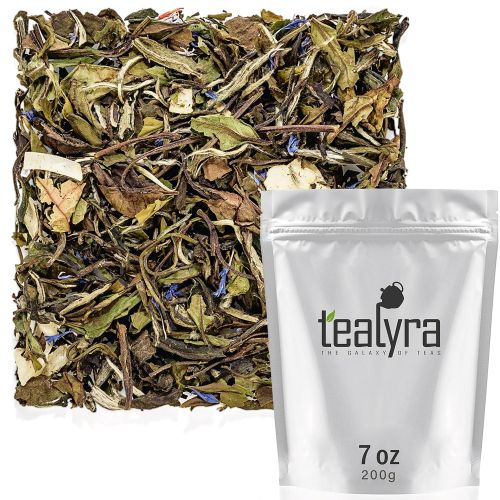  Tealyra - White Coconut Cream - Premium White Tea with Coconut Chips Blend - Loose Leaf Tea - High in Antioxidants - Caffeine Level Low - All Natural Ingredients - 200g (7-ounce)