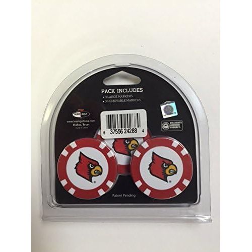  Team Golf Louisville Cardinals Poker Chips 3pk with Bonus Marker