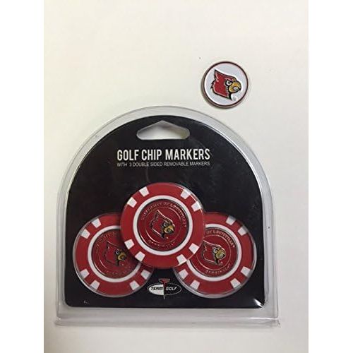  Team Golf Louisville Cardinals Poker Chips 3pk with Bonus Marker