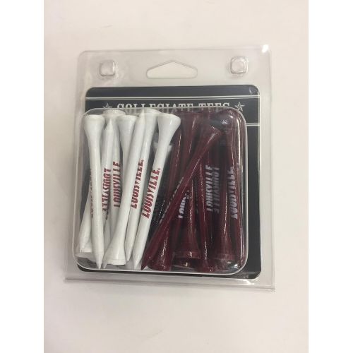  Team Golf Louisville Cardinals NCAA 50 Pack of 2 3/4 Wooden Golf Tees