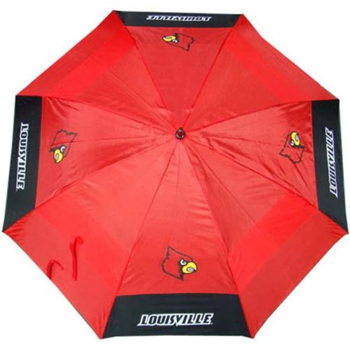  Team Golf NCAA Louisville Cardinals 62 Golf Umbrella with Protective Sheath, Double Canopy Wind Protection Design, Auto Open Button