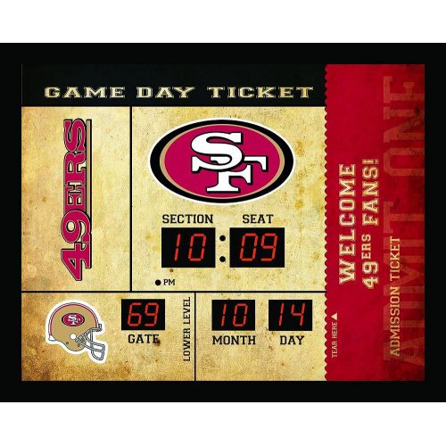  Team Sports America NFL Bluetooth Scoreboard Wall Clock