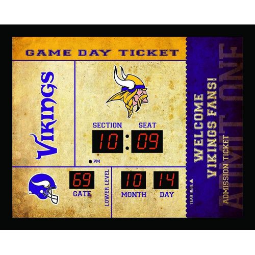  Team Sports America NFL Bluetooth Scoreboard Wall Clock