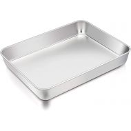 [아마존베스트]TeamFar Lasagna Pan, 12’’ x 9¾’’ x 2’’, Stainless Steel Rectangular Cake Brownie Casserole Pan For Roasting Baking, Healthy & Heavy Duty, Brushed Surface & Deep Side, Dishwasher S