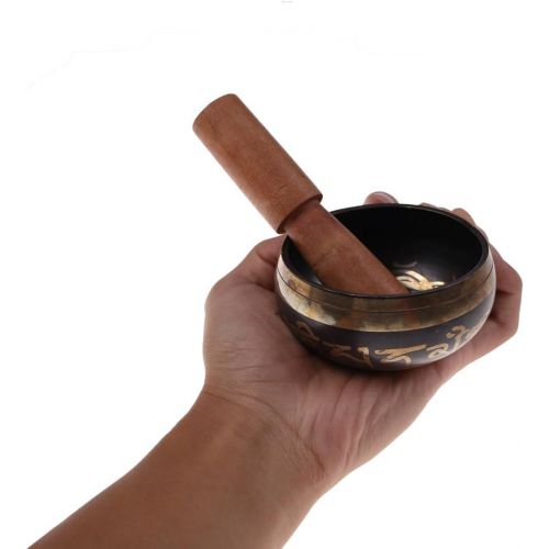  Team-Management 1 Set Handmade Tibetan Bell Metal Singing Bowl with Striker for Buddhism Buddhist Meditation & Healing Relaxation명상종 싱잉볼