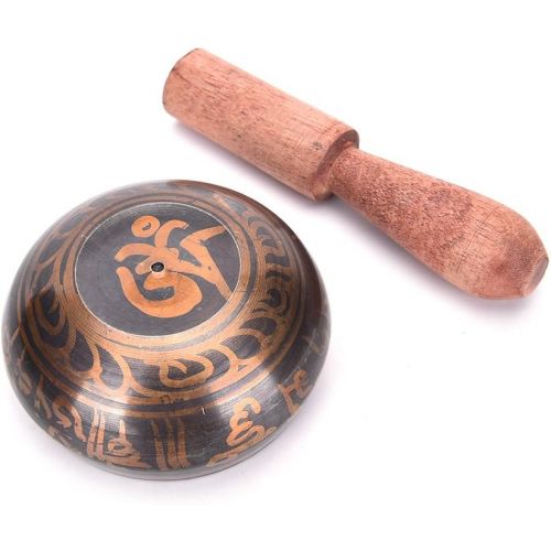  Team-Management 1 Set Handmade Tibetan Bell Metal Singing Bowl with Striker for Buddhism Buddhist Meditation & Healing Relaxation명상종 싱잉볼