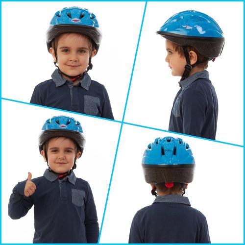  TeamObsidian Kids Bike Helmet ? Adjustable from Toddler to Youth Size, Ages 3-8 Years Old ? Breathable Kids Bicycle Helmet - Durable Toddler Bike Helmet with Fun Designs Boys and Girls Will Lov