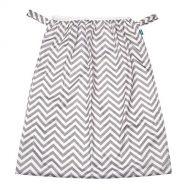 Teamoy Reusable Pail Liner for Cloth Diaper/Dirty Diapers Wet Bag, Gray Chevron