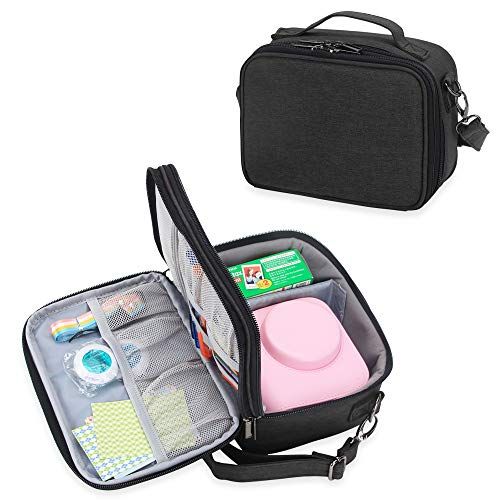  Teamoy Camera Case Compatible with Mini 9 Instant Camera, Travel Carrying Storage Bag for Instant Camera and Accessories, Black(Bag Only)