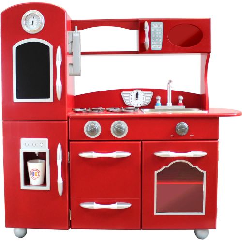  Teamson Kids - Little Chef Westchester Retro Play Kitchen - Red