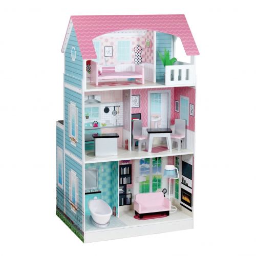  Teamson Kids Wonderland Ariel 2 in 1 Doll House & Play Kitchen - Muti-color