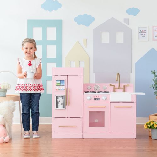  Teamson Kids - Little Chef Chelsea Modern Play Kitchen - Pink