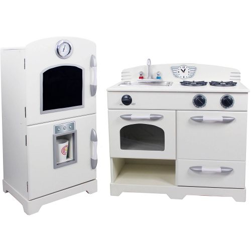  Teamson Kids - Little Chef Fairfield Retro Play Kitchen - White