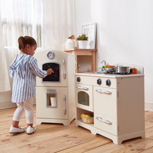  Teamson Kids - Little Chef Fairfield Retro Play Kitchen - White