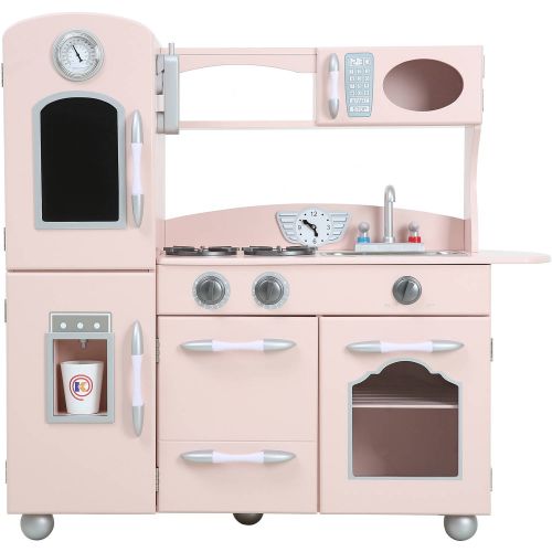  Teamson Kids - Little Chef Westchester Retro Play Kitchen - Pink