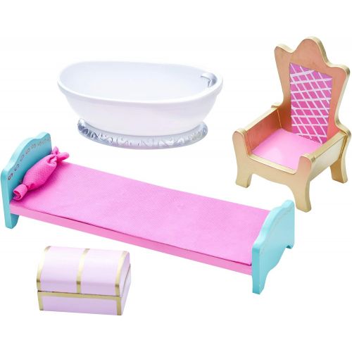  Teamson Kids - Dreamland Castle Toy Vanity Set - White Pink