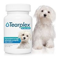 Tear Stain Supplement - Tearplex for Dogs and Cats , Natural Tear Stain Product - Made In The USA, 100% Tylosin Free , Veterinarian Trusted - Beef Flavored