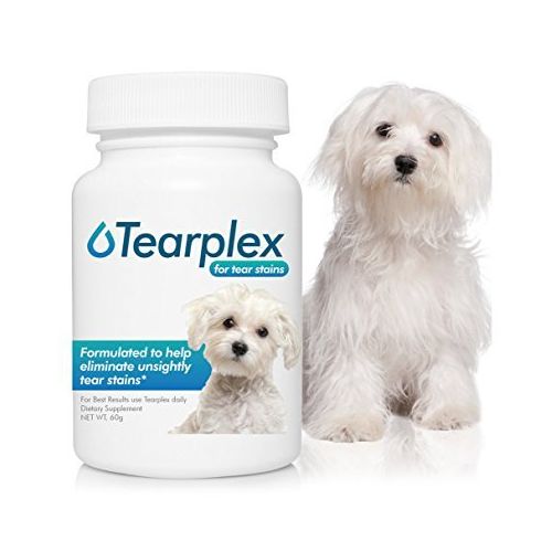  Tear Stain Supplement - Tearplex for Dogs and Cats , Natural Tear Stain Product - Made In The USA, 100% Tylosin Free , Veterinarian Trusted - Beef Flavored