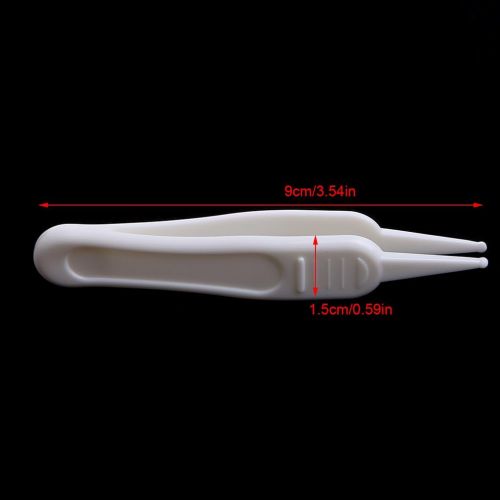  [아마존베스트]Tebatu Baby Care Ear Nose Navel Cleaning Tweezers Safety Forceps Plastic Cleaner Clip