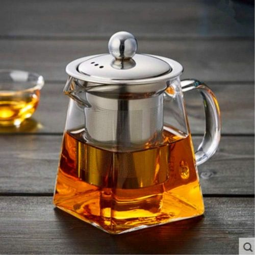  Tebery 750 ml Teekanne, klares Glas mit Edelstahleinsatz, hitzebestandig, Borosilikatglas