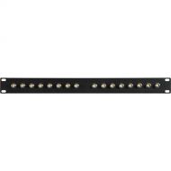 TecNec 16-Port 12G-SDI BNC Feed-Thru Patch Bay Panel