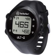 TecTecTec ULT-G Stylish, Lightweight and Multi-Functional Golf GPS Watch, Durable Wrist Band with LCD Display, Worldwide Preloaded Courses - Black