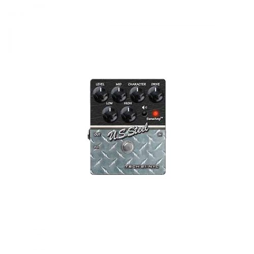  Tech 21},description:The Tech 21 SansAmp Character Series U.S. Steel Distortion pedal just keeps delivering blistering distortion and searing lead tones. Every nu-metal chunk, ever