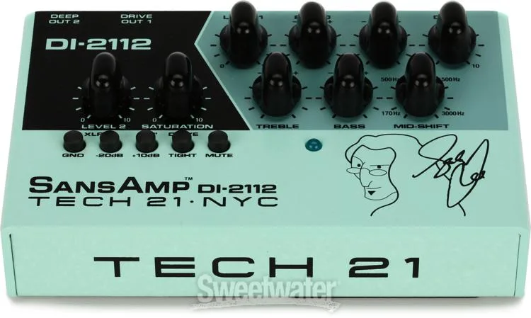  Tech 21 DI-2112 Geddy Lee Signature SansAmp Preamp Demo