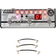 Tech 21 SansAmp PSA 2.0 Programmable Instrument Pre-amp Pedal with Patch Cables