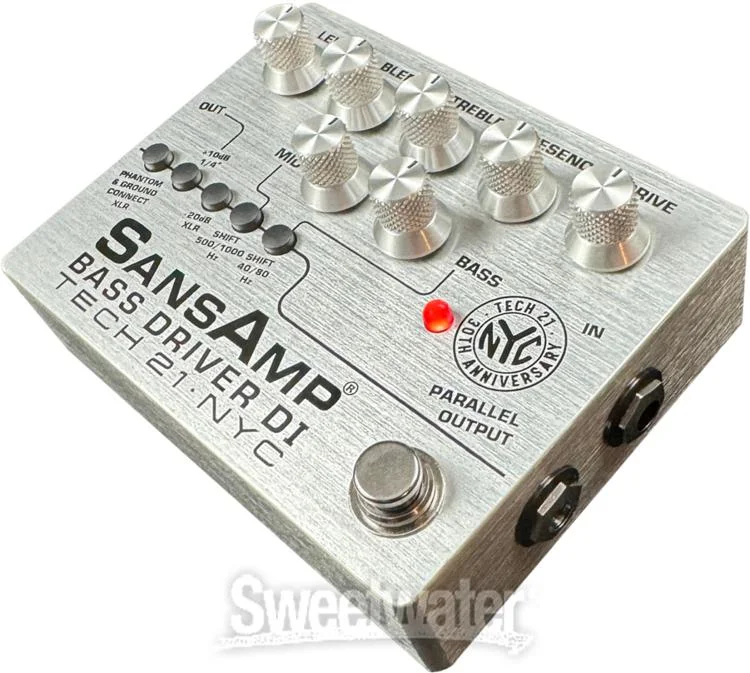  Tech 21 SansAmp Bass Driver DI 30th-anniversary Edition Pedal