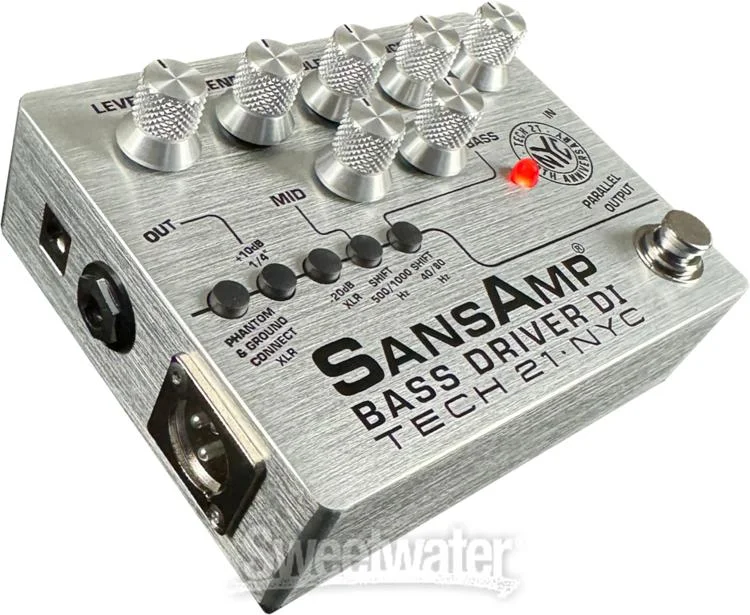  Tech 21 SansAmp Bass Driver DI 30th-anniversary Edition Pedal