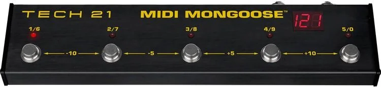  Tech 21 MIDI Mongoose 5-button MIDI Foot Controller