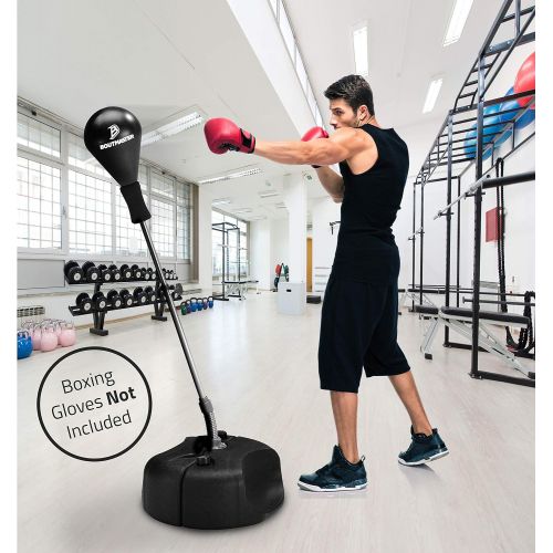  [아마존핫딜][아마존 핫딜] Tech Tools Punching Reflex Boxing Bag with Stand, Height Adjustable - Freestanding Punching Ball Speed Bag - Great for MMA Training, Stress Relief & Fitness