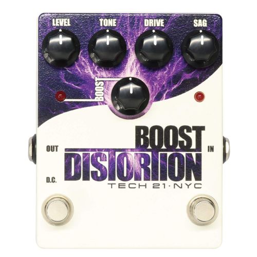  Tech21 Tech 21 Boost Series BST-D Boost Distortion Guitar Distortion Effect Pedal