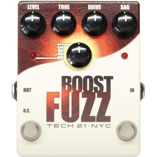  Tech 21 Boost Series BST-F Boost Fuzz Guitar Distortion Effect Pedal