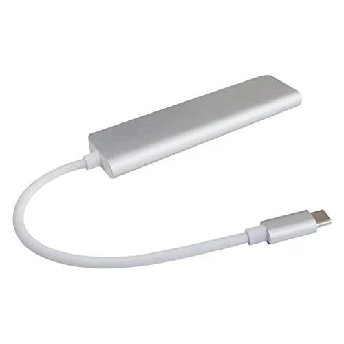  [아마존베스트]TechCode USB C Hub, Lightweight Type C Hub with HDMI 4 in 1 USB 3.0 Adapter for MacBook Hub USB Computer Peripherals USB Type C HDMI for MacBook Pro/MacBook Air, and More