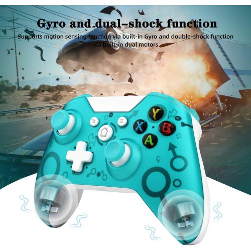  [아마존베스트]Wired Xbox One Controller, TechKen Wired Controller Gamepad with Dual Vibration and 3.5 mm Headset Socket for Xbox One, Xbox One S, Xbox One X, Windows PC (White)