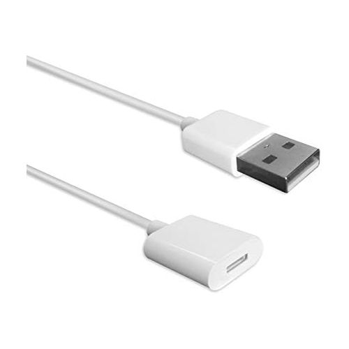  [아마존베스트]TechMatte Flexible (Male to Female) Charging Cable Adapter for Apple Pencil and iPad Pro (1.5 Meters, White)