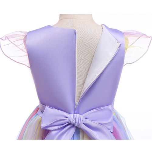  Techcity Girls Unicorn Costume Outfit Pageant Princess Party Dress