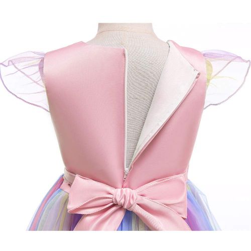  Techcity Girls Unicorn Costume Outfit Pageant Princess Party Dress