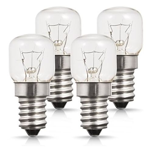  TECHGOMADE E14 Kleine Edison Screw Base, Ofen Gluehbirnen, Wolframlicht, 25W Halogenlampe, 2700K Warmweiss, Nicht Dimmbar, 4er Pack