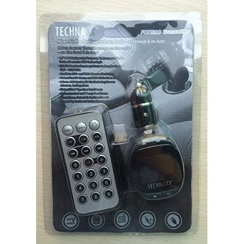 [아마존 핫딜]  [아마존핫딜]Technaxx 4483 FMT 500 Transmitter (3,55 cm (1,4 Zoll) LCD Display, USB Slot, SD/USB Schnittstelle, 3,5 mm Klinkenanschluss) schwarz