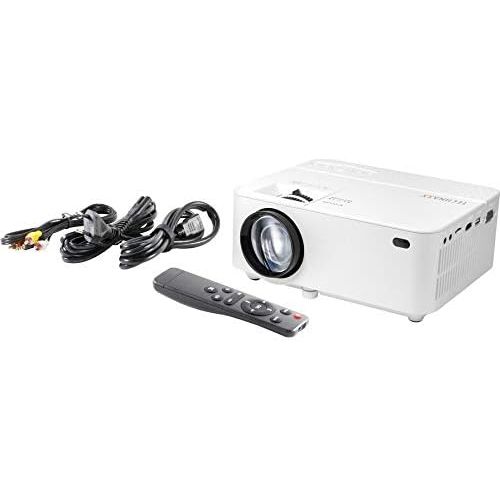  Technaxx Beamer TX-113 LCD Projector - 16:9 - White - 800 x 480 - Front - 480p - 40000 Hour Normal ModeVGA - 2,000:1-1800 lm - HDMI - USB