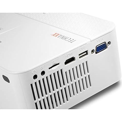  Technaxx Beamer TX-113 LCD Projector - 16:9 - White - 800 x 480 - Front - 480p - 40000 Hour Normal ModeVGA - 2,000:1-1800 lm - HDMI - USB