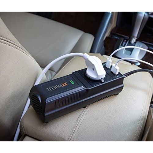  [아마존베스트]-Service-Informationen Technaxx TE21 inverter 200 W  voltage converter for AC mains voltage for connecting various electronic devices, such as tablets, smartphones, laptops, game consoles, TVs, DVD etc.