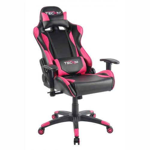  Techni Mobili Sport Office-PC Gaming Chair in Pink