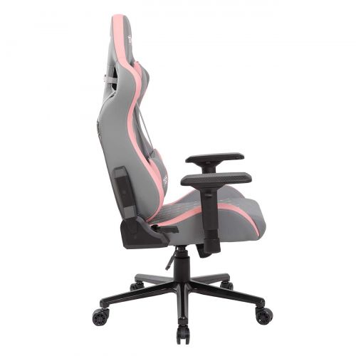  Techni Sport TS-83 Ergonomic High Back Racer Style Video Gaming Chair - Grey & Pink
