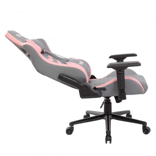  Techni Sport TS-83 Ergonomic High Back Racer Style Video Gaming Chair - Grey & Pink